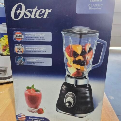 OSTER  3 Speed Chrome (Heavy Duty) Blender Black/Negra