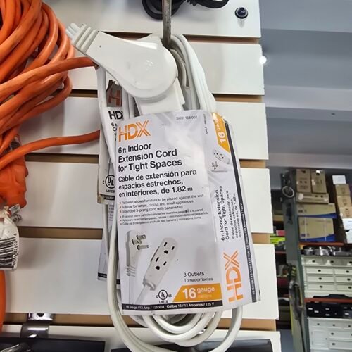Extensión HDX 6 FT /INDOOR EXTENSIÓN  CORD / 158 007