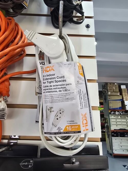Extensión HDX 6 FT /INDOOR EXTENSIÓN  CORD / 158 007