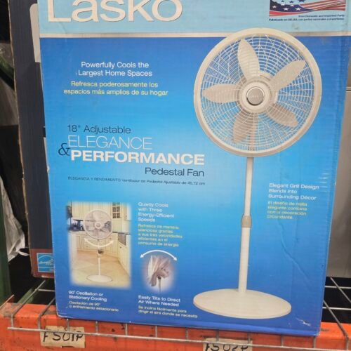 LASKO / ABANICO  PEDESTAL BLANCO /181827N