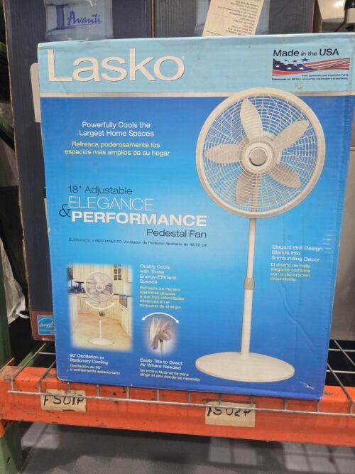LASKO / ABANICO  PEDESTAL BLANCO /181827N