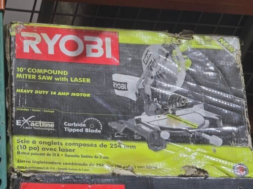 RYOBI  10¨COMPOUND MISTER SAW LASER  / TS1345L
