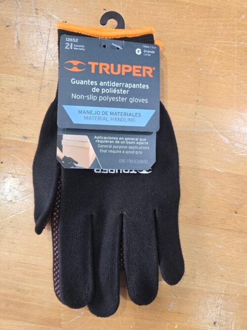 TRUPER /GUANTES ANTIDERRAPANTES DE POLIESTER / 12652
