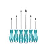 JUEGO DESTORNILLADOR TOTAL THT250606 6 PIEZAS CRV MANGO BIMATERIAL