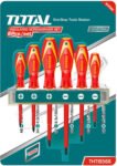 JUEGO DESTORNILLADOR TOTAL  AISLADOS 1000V 6 PIEZAS /THTIS566