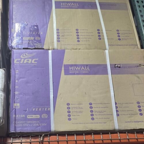CARRIE-CIAC 18K  BYU CONDERCE HI-WALL 18K INVERTER R410 19 SEER 230/1/60HZ EVAPORATOR HI-WALL INVERTER R410 19 SEER 230/1/60HZ INCLUDES PIPING KIT
