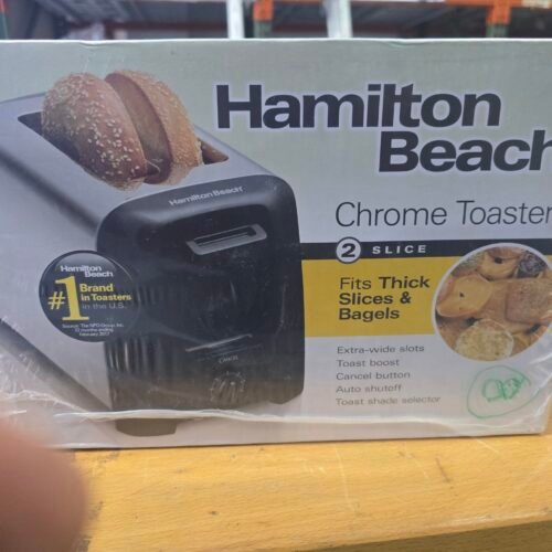 HALMILTON BEACH / GOOD THINKING / Chrome Toaster 2 slice /22614R