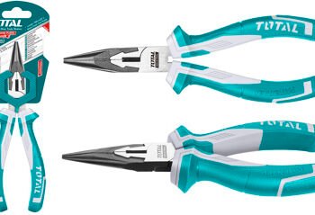 PINZA TOTAL THT220606 PUNTA LARGA CORTE 6" CRV MANGO BICOLOR