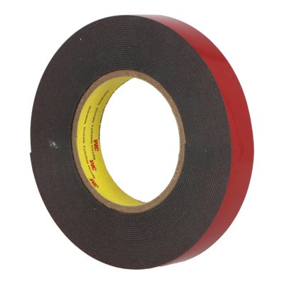 TAPE DOBLE CARA 3M 7/8"X60' NEGRO CAJA 12