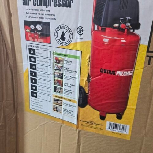 CENTRAL PNEUMATIC 26" GAL OILESS/ 62629