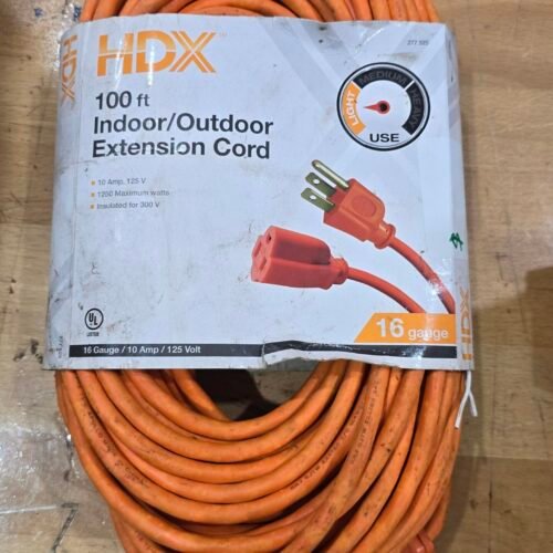 HDX 100 FT INDOOR / EXTENSION CORD /277525