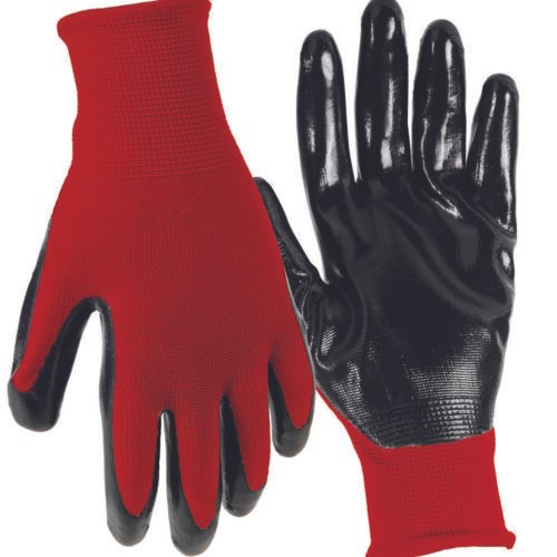 Grease Monkey Guantes de Trabajo Recubiertos de Nitrilo 15 Pares/GUANTES ROJO /25227