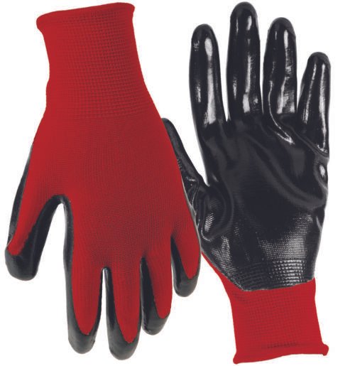 Grease Monkey Guantes de Trabajo Recubiertos de Nitrilo 15 Pares/GUANTES ROJO /25227