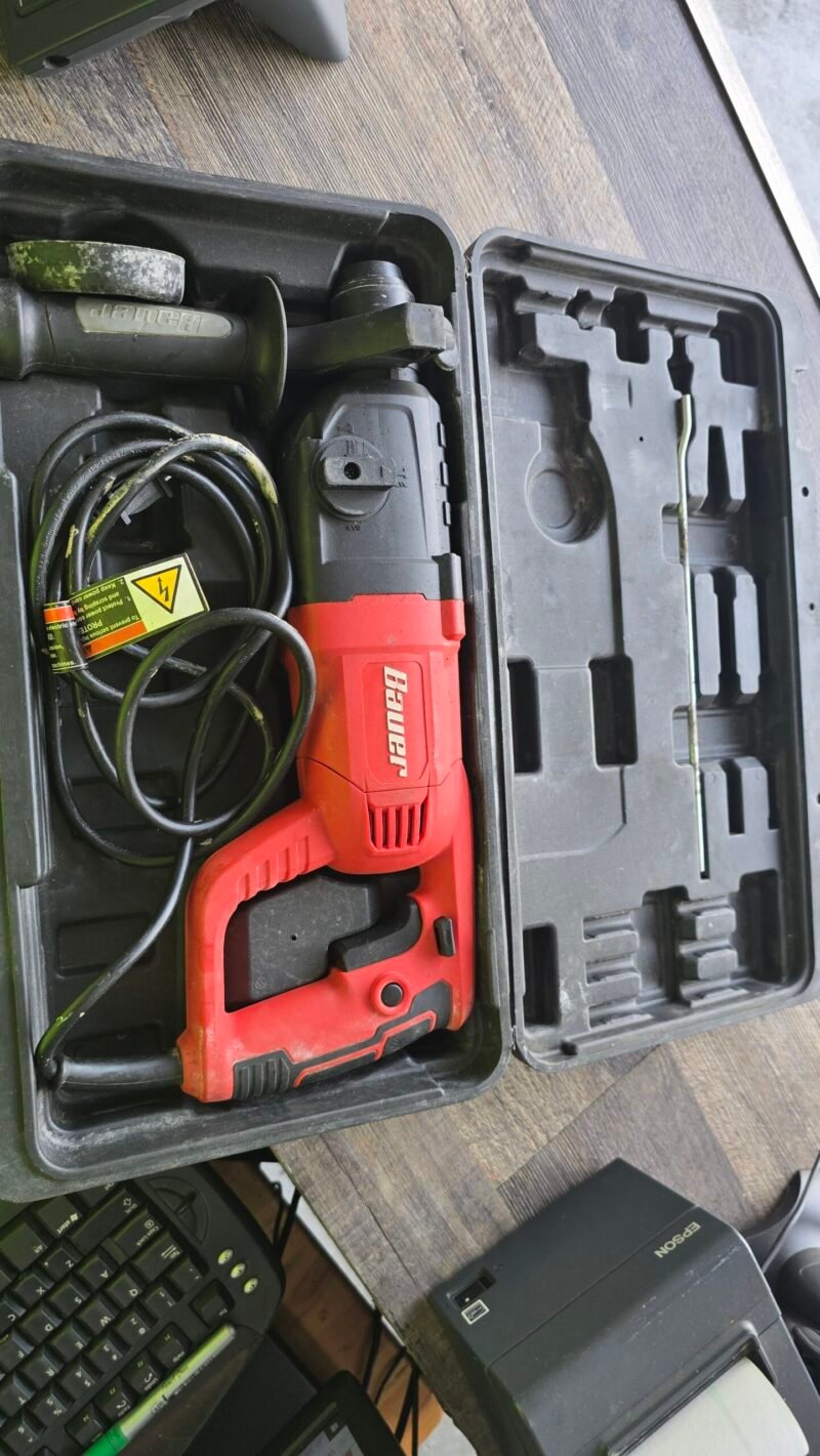 BAVER Taladro de martillos giratorio profesional de velocidad variable Bauer 1642E-B (CGH023961)