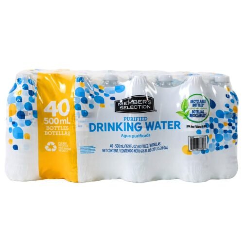 Member's Selection Agua Purificada 40 Unidades / 500 mL / 16.9 oz / 477708