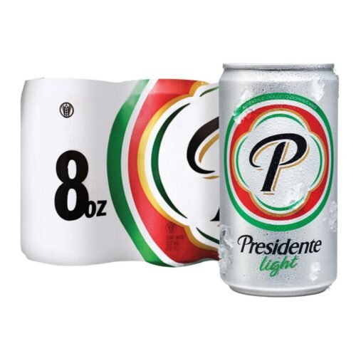 Presidente Cerveza Light en Lata 6 Unidades / 263 ml / 8.8 oz /381975