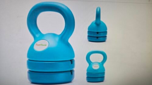 TopMade Pesa rusa ajustable – Juego de pesas rusas de 5, 8, 9,12 libras para gimnasio en casa, entrenamiento balístico, de hierro fundido, juego de pe
