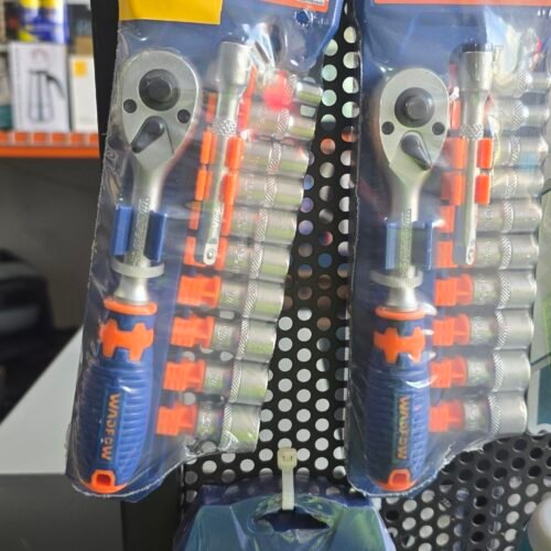 JUEGO CUBOS WADFOW WST4212 12 PZAS 1/4" MILIMETRICO CON CHICHARRA