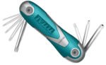 JUEGO LLAVES TORX TOTAL THT1061846 8 PZAS NAVAJA T9-T40