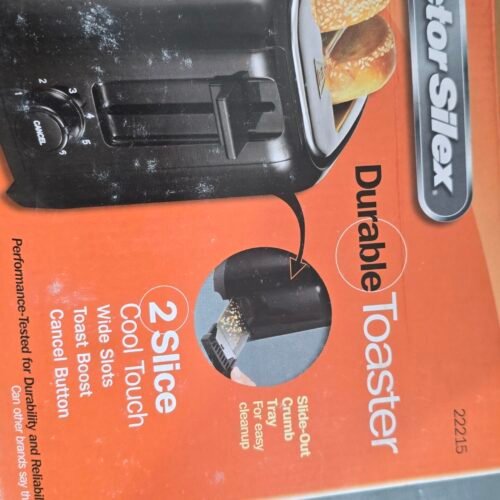 Proctor Silex 2 Wide Slot (Fit Bagles) Toaster Black / 22215