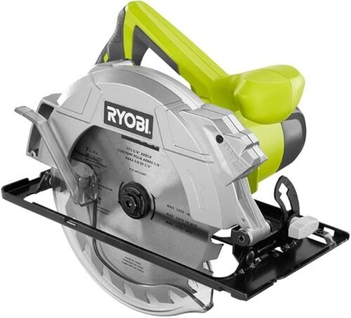Sierra circular eléctrica ajustable OB Ryobi CSB135L 14 amperios 7-1/4" con láser de línea exacta