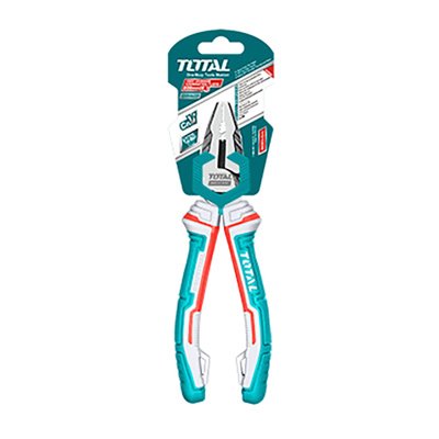 ALICATE ELECTRICISTA TOTAL THT210806S 8" ALTA PALANCA CRV MANGO TRICOLOR /