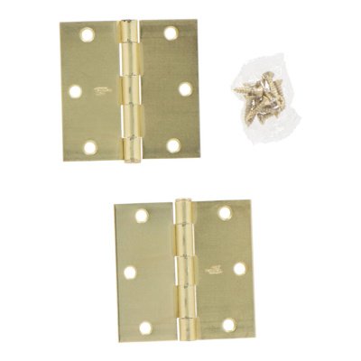 BISAGRA TIPO LIBRO NATIONAL N143-040 4 X 4" LATON SATINADO EMPAQUE DE 2 / 047962