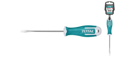 055169_0.jpg DESTORNILLADOR TOTAL THT264100 PLANO 4MMX4" S2 MANGO BIMATERIAL/055169