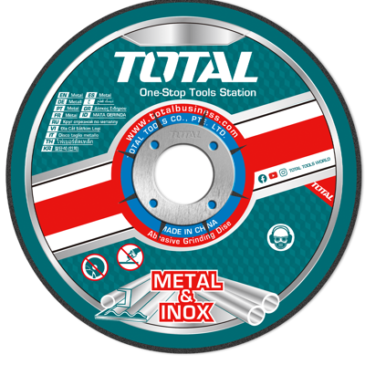 DISCO CORTE TOTAL TAC2192302 METAL/INOX CONCAVO 9X5/64X7/8" 230X1.9X22.2MM / 059297