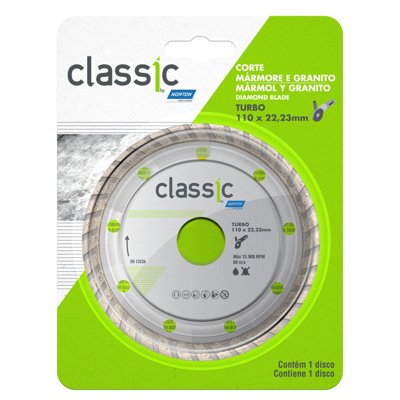 DISCO DIAMANTADO NORTON CLASSIC 4-1/2" CONTINUO 110X22.23MM /009560