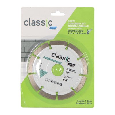DISCO DIAMANTADO NORTON CLASSIC 4-1/2" SEGMENTADO 110X22.23MM /002579