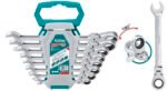 JUEGO LLAVES COMBINADAS TOTAL THT102RK586 8/1 8-19MM CON CHICHARRA FLEXIBLES //058943