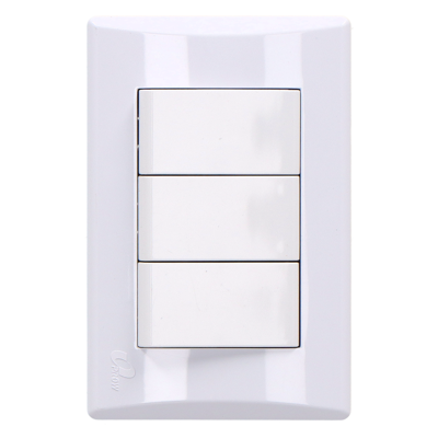 SWITCH PROW PBK-U103 TRIPLE BLANCO 15A 120V/064918