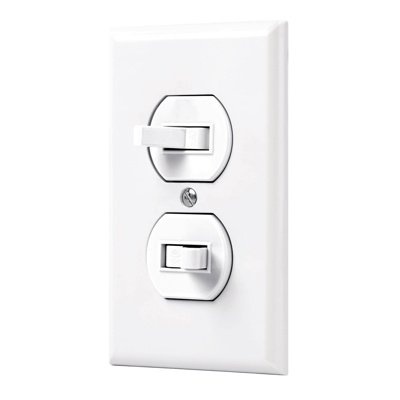 SWITCH VOLTECK PA-APDO-SB DOBLE CON TAPA PLASTICA BLANCA 15A 120V/062955