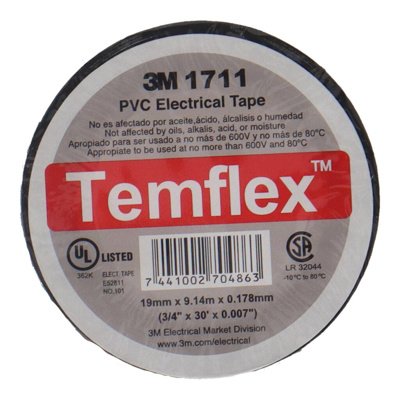 TAPE ELECTRICO 3M TEMFLEX 1711/1600 3/4"X30'/045264