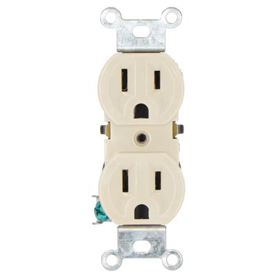 TOMA CORRIENTE PROW PBE-6B DOBLE EMPOTRABLE TIERRA MARFIL 15A 125V/060361