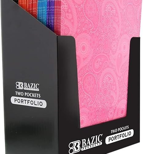 BAZIC - Carpeta de archivos de color Paisley (3115)