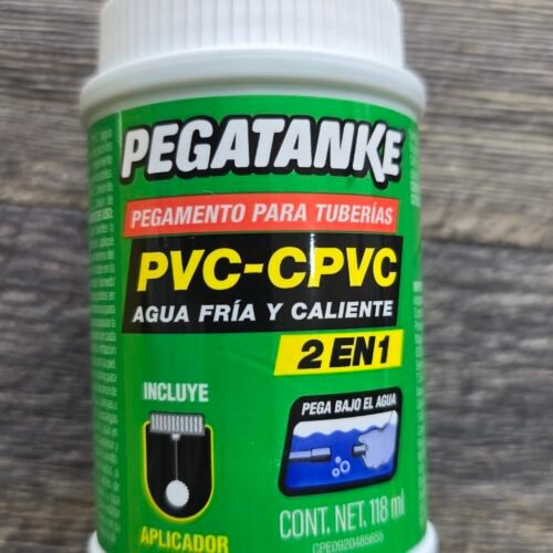 PEGATANKE PVC/ CPVC 118 ML PEGAMENTO PARA TUBERIA 2 EN 1