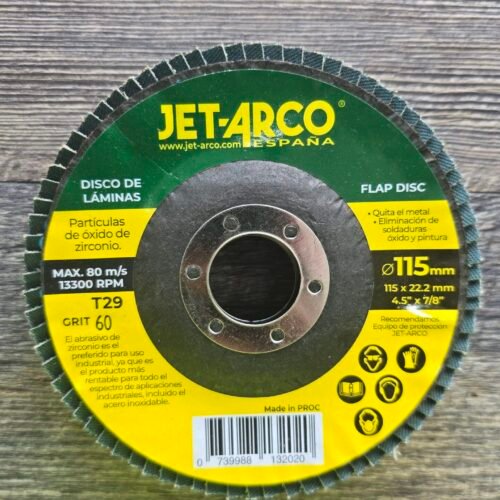 Disco de láminas (verde) Partículas de óxido de zirconio