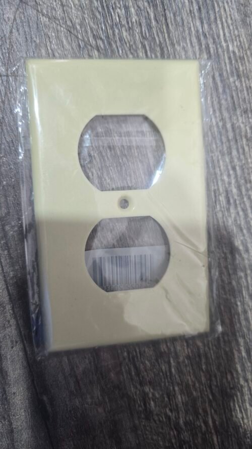 CUBIERTA PLASTICA / TAPA ELETRICA DE PARED / CREMA MARFIL