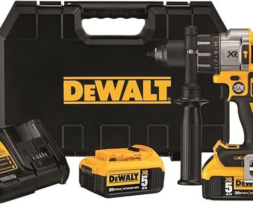 DEWALT DCD996P2 20V MAX* XR Kit de taladro de martillo de 3 velocidades sin escobillas de 13 MM LITHIUM  ION