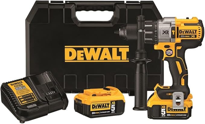 61LkkcgT27L._AC_SX679_.jpg DEWALT DCD996P2 20V MAX* XR Kit de taladro de martillo de 3 velocidades sin escobillas de 13 MM LITHIUM ION