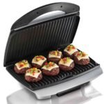 Hamilton Beach Indoor Grill, 122 Square Inch, Silver../ 25370N