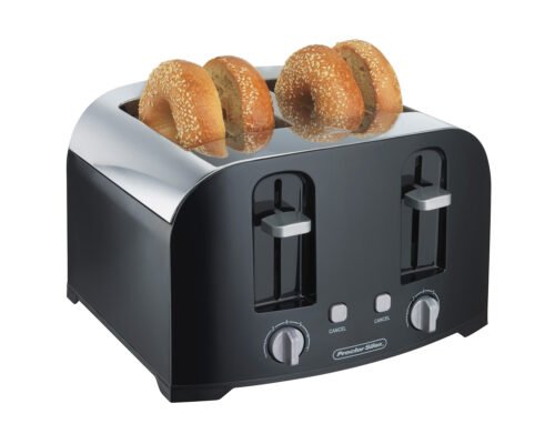 Proctor Silex 2 Wide Slot (Fit Bagles) Toaster Black / 24215