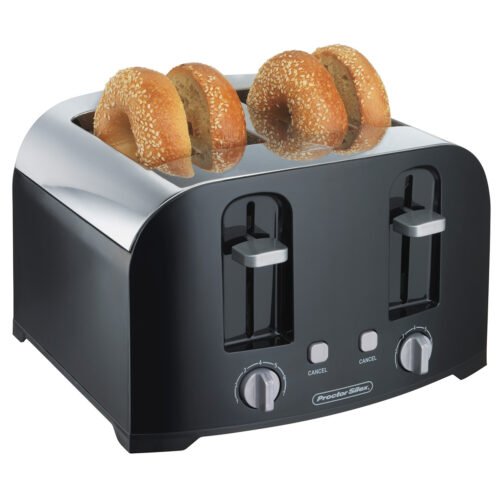 Proctor Silex 2 Wide Slot (Fit Bagles) Toaster Black / 24215