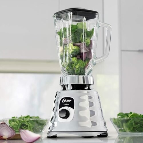 OSTER  3 Speed Chrome (Heavy Duty) Blender Black/Negra