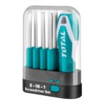 JUEGO DESTORNILLADOR TOTAL THT250906 9 PZAS PUNTAS INTERCAMBIABLES