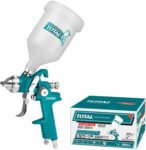 PISTOLA PINTAR TOTAL TAT10601 BAJA PRESION 600CC GRAVEDAD VASO PLASTICO/047494