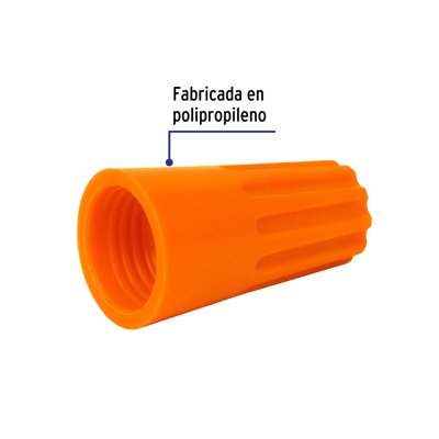 CONECTOR VOLTECK CAPU-1214 EMPALME 12 A 14 AWG NARANJA EMPAQUE DE 10 / 062968