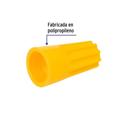 CONECTOR VOLTECK CAPU-1012 EMPALME 10 A 12 AWG AMARILLO EMPAQUE DE 10 / 062969